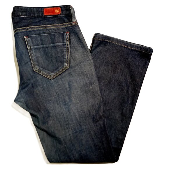 AG Adriano Goldschmied Jeans  womens  27R  Straight Leg  Med. Wash  Made USA GUC - Picture 1 of 10